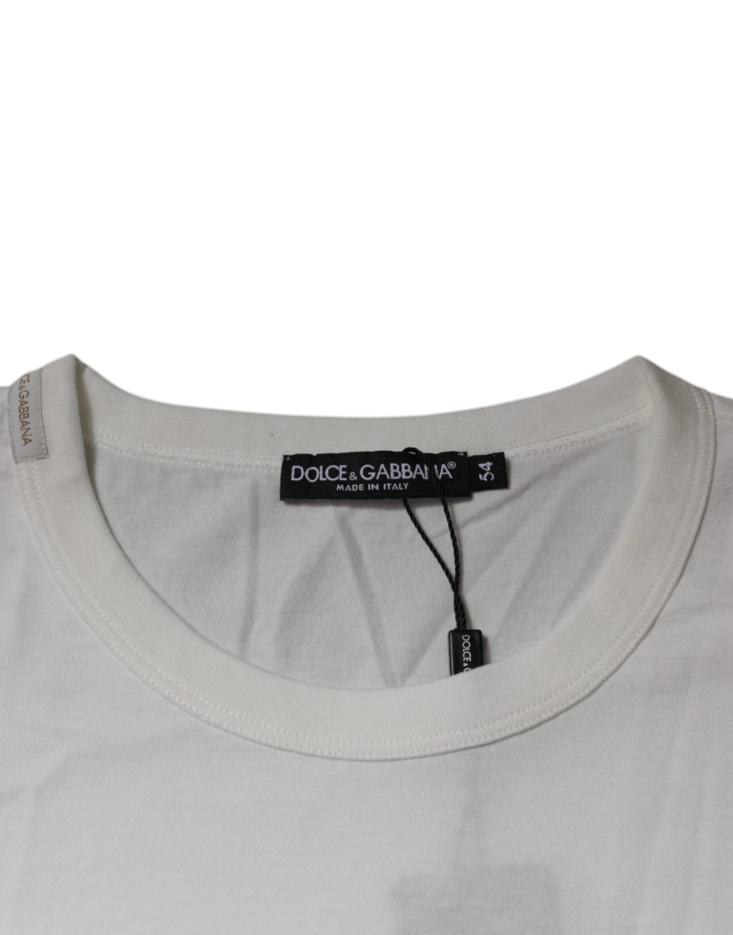 Dolce & Gabbana Weißes Royals Heritage Baumwoll-T-Shirt