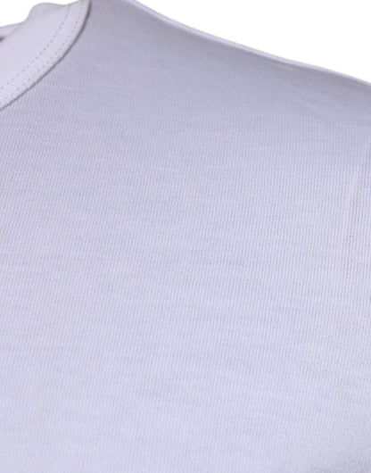 Dolce & Gabbana Weißes Panda King Baumwoll-T-Shirt mit Rundhalsausschnitt