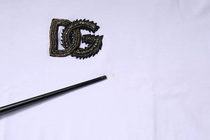 Dolce & Gabbana Weißes DG Logo Baumwoll-T-Shirt mit Rundhalsausschnitt