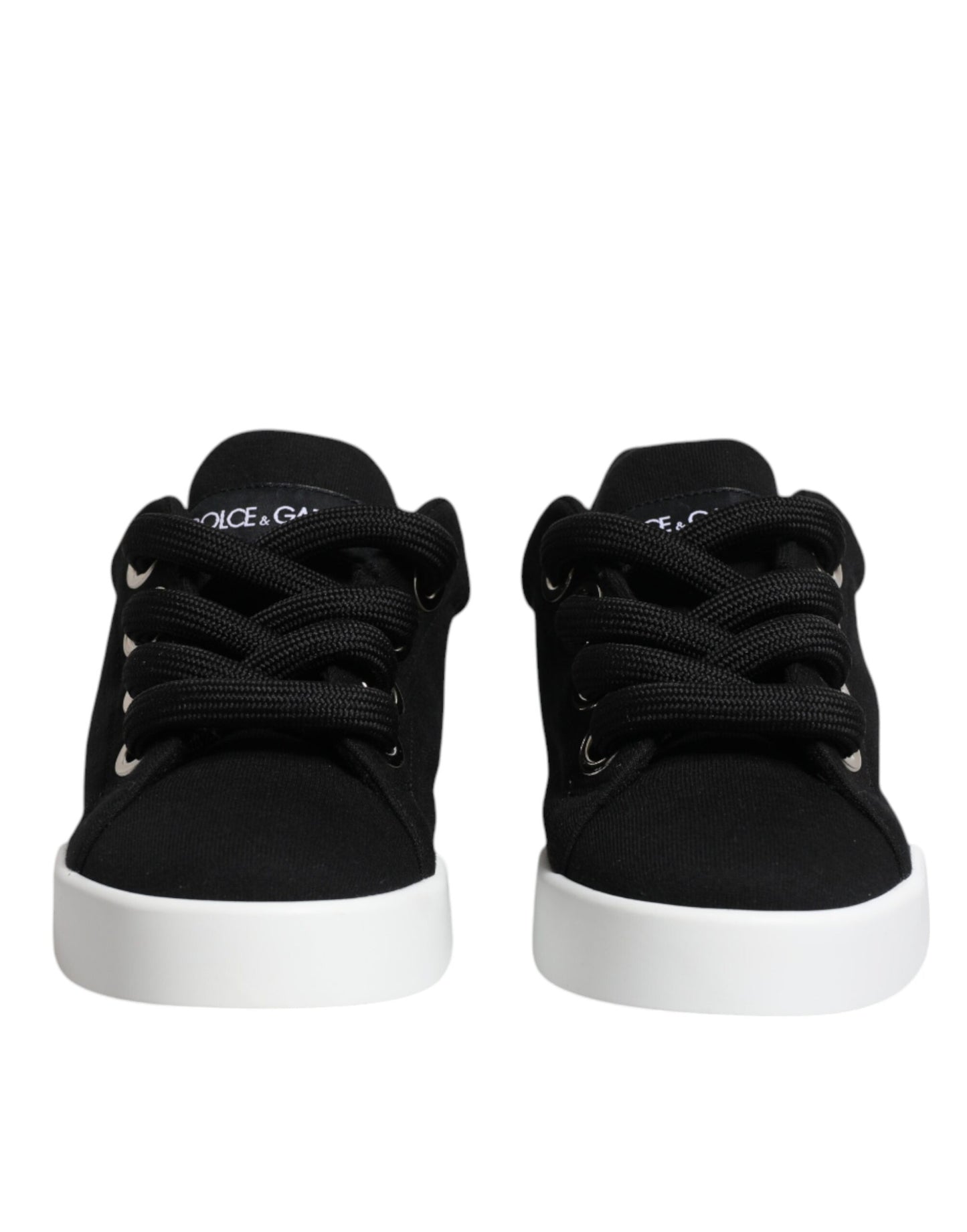 Dolce & Gabbana Schwarz Portofino Low Top Sneakers Schuhe