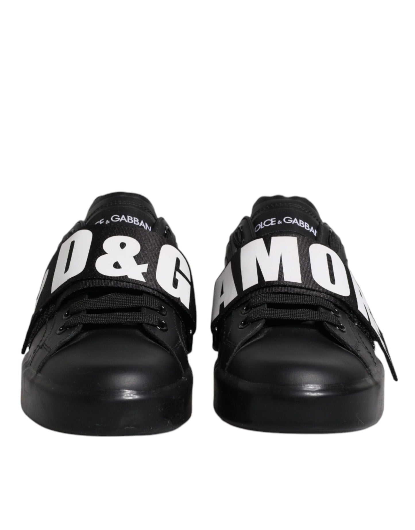 Dolce & Gabbana Schwarz D&G AMORE Low Top Sneakers Schuhe