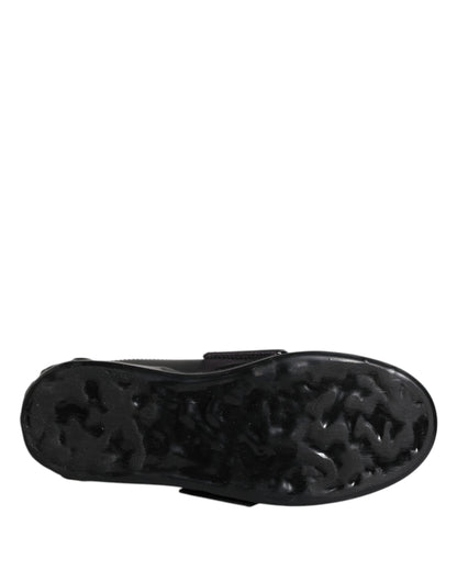 Dolce & Gabbana Schwarz D&G AMORE Low Top Sneakers Schuhe