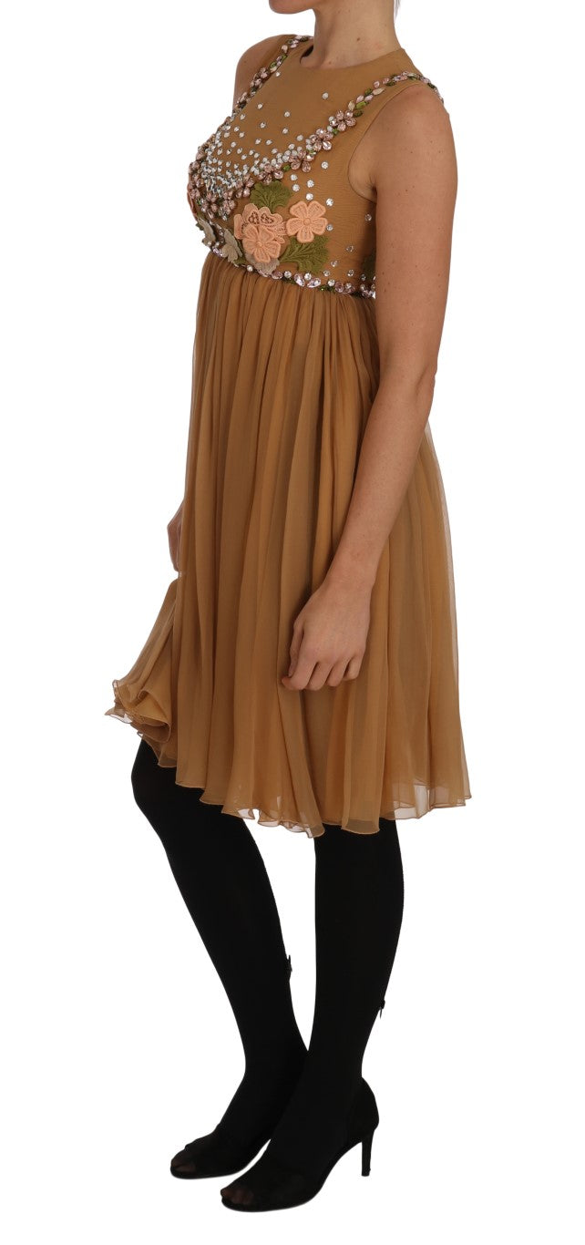 Dolce &amp; Gabbana Exquisite A-line dress in golden silk