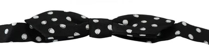Dolce & Gabbana Schwarze Polka Dots Verstellbare Fliege