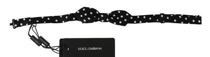 Dolce & Gabbana Schwarze Polka Dots Verstellbare Fliege