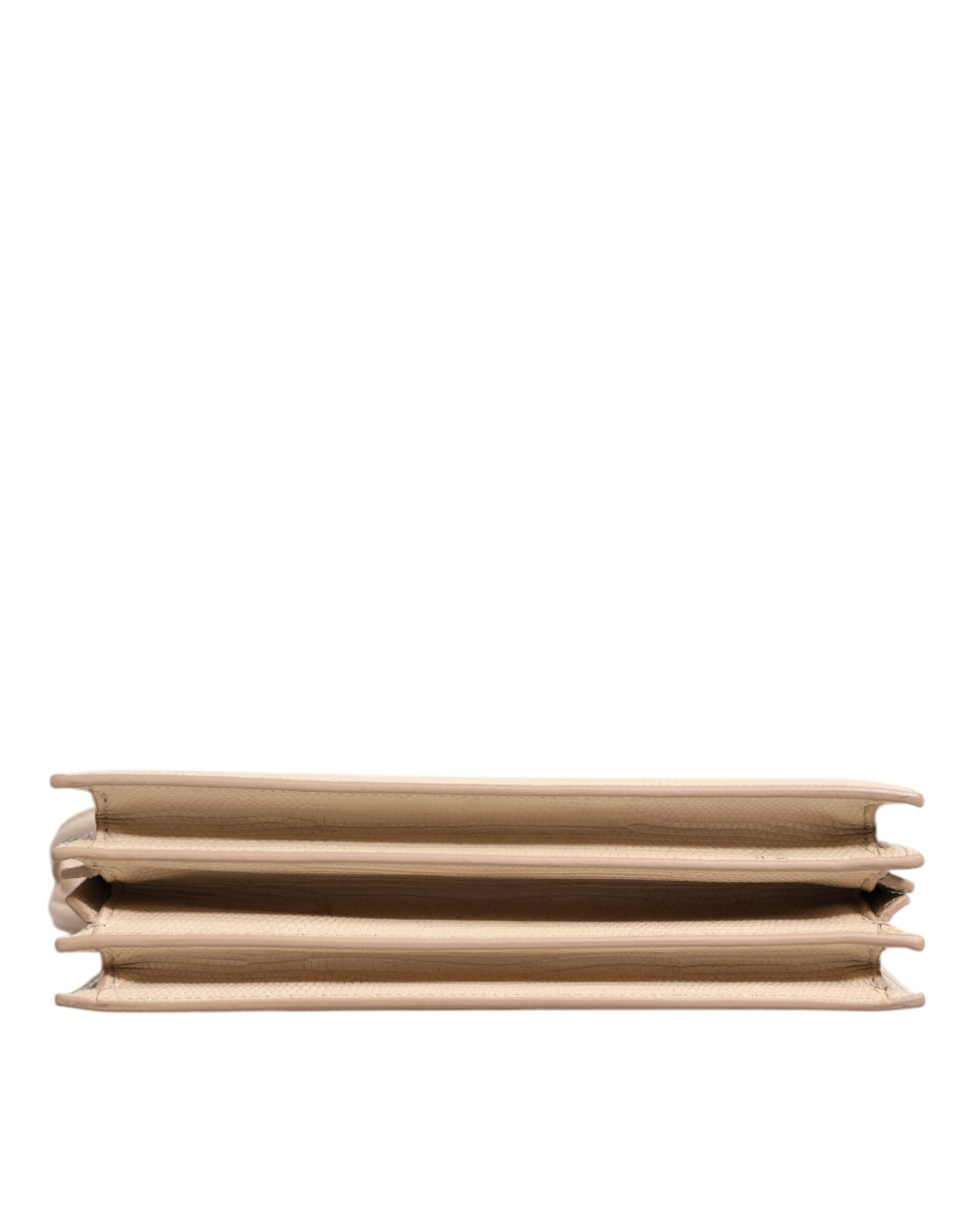 Dolce & Gabbana Beige Leder Ingrid Top Handle Umhängetasche