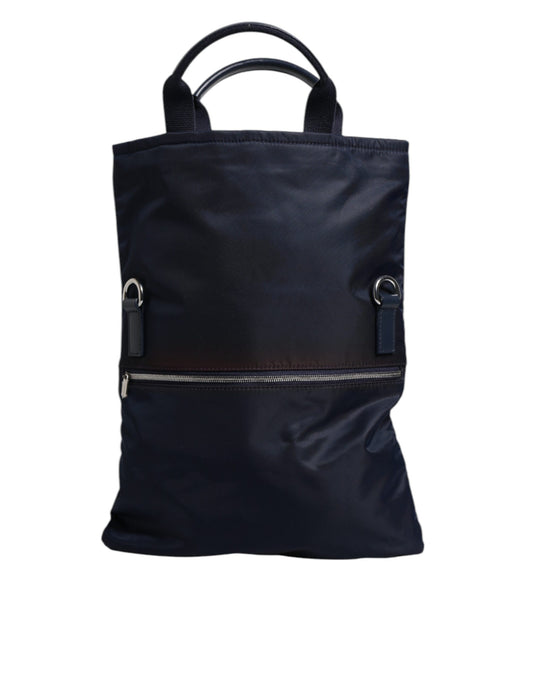 Dolce & Gabbana Dunkelblau Nylon Schulter Baby Tote Wickeltasche