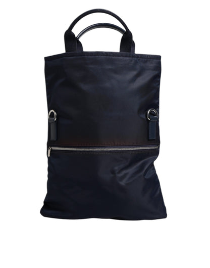 Dolce & Gabbana Dunkelblau Nylon Schulter Baby Tote Wickeltasche