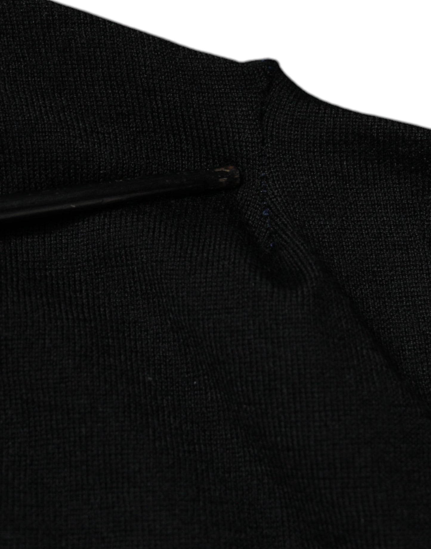 Dolce & Gabbana Schwarzer Kaschmirpullover mit V-Ausschnitt