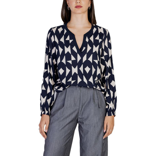 Street One Blaue Viskose-Bluse