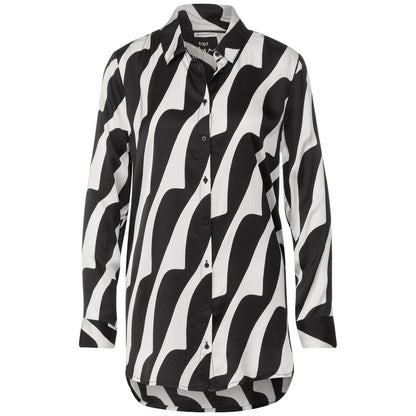 Street One Black and white viscose shirt
