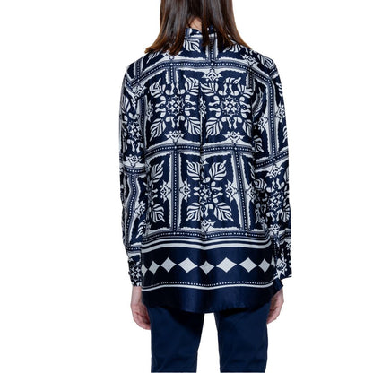 Street One Blaues Viskose-Hemd