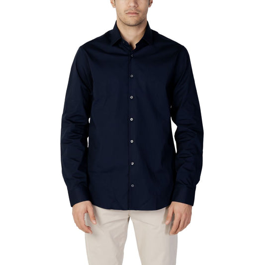 Calvin Klein Blaues Baumwollhemd