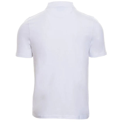 Alpha Studio Weißes Baumwoll-Poloshirt