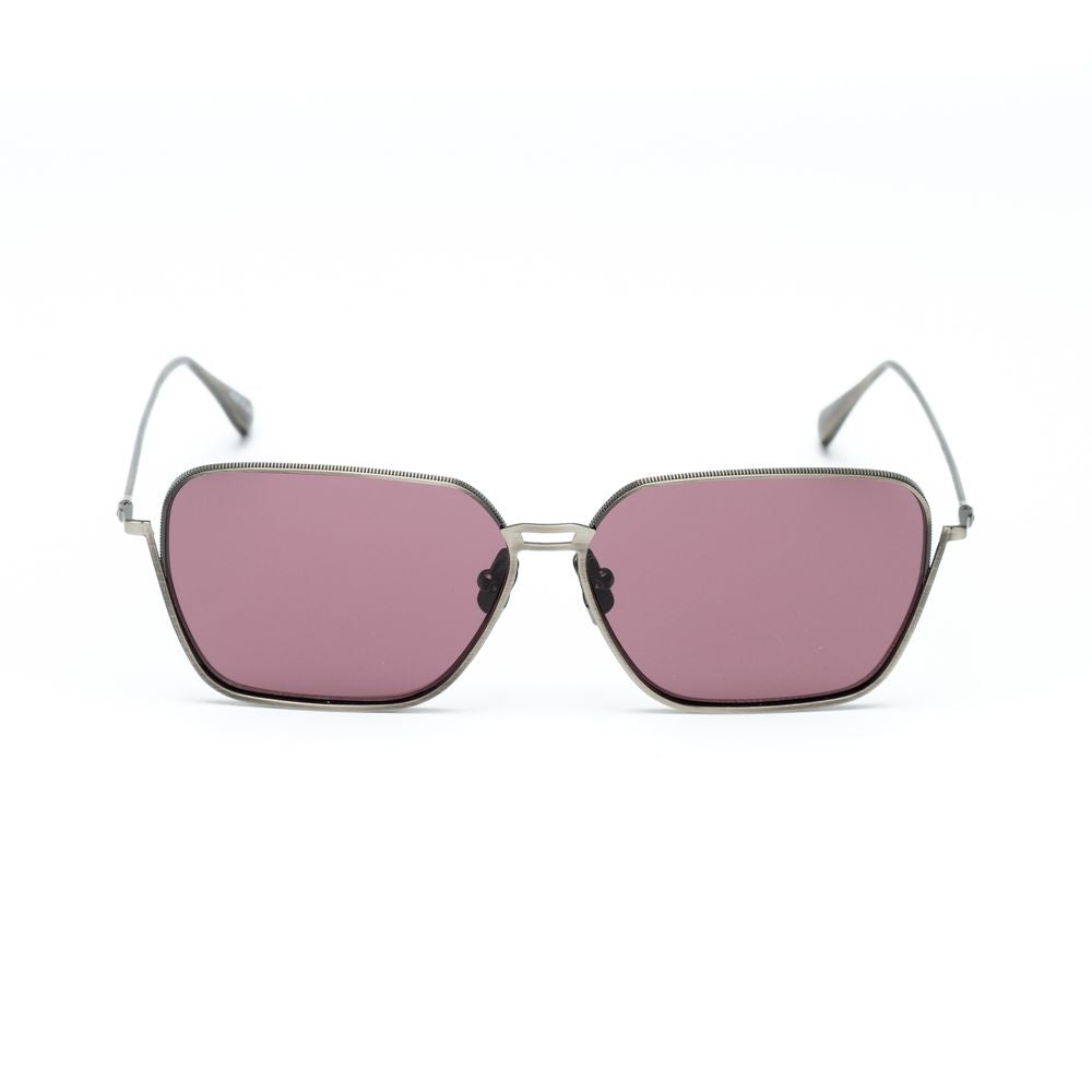 Belstaff Graue Edelstahl-Sonnenbrille