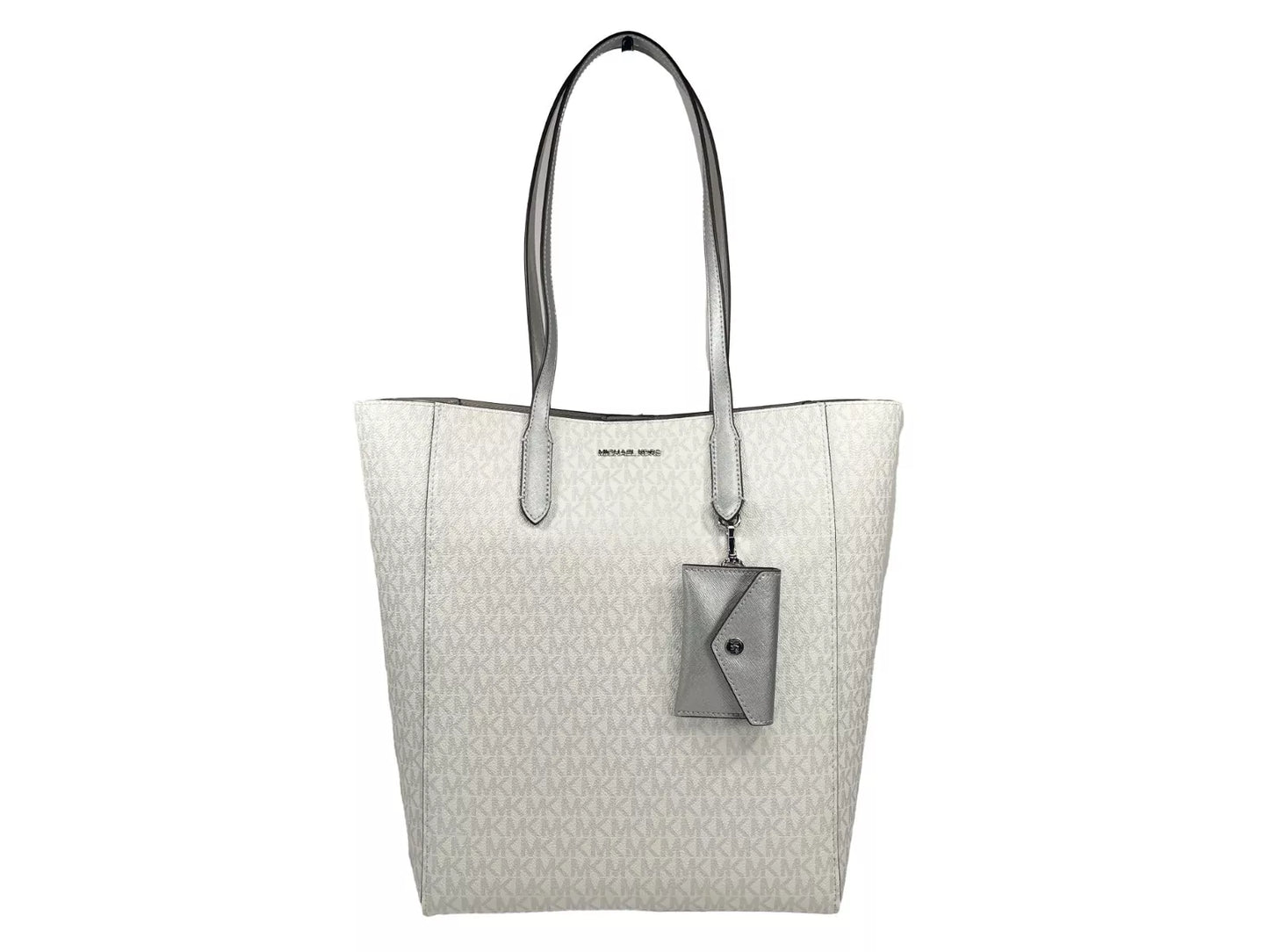 Michael Kors Vincent mit Kartenetui Große Tote Geldbörse Tasche Silber