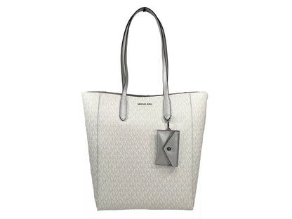 Michael Kors Vincent mit Kartenetui Große Tote Geldbörse Tasche Silber