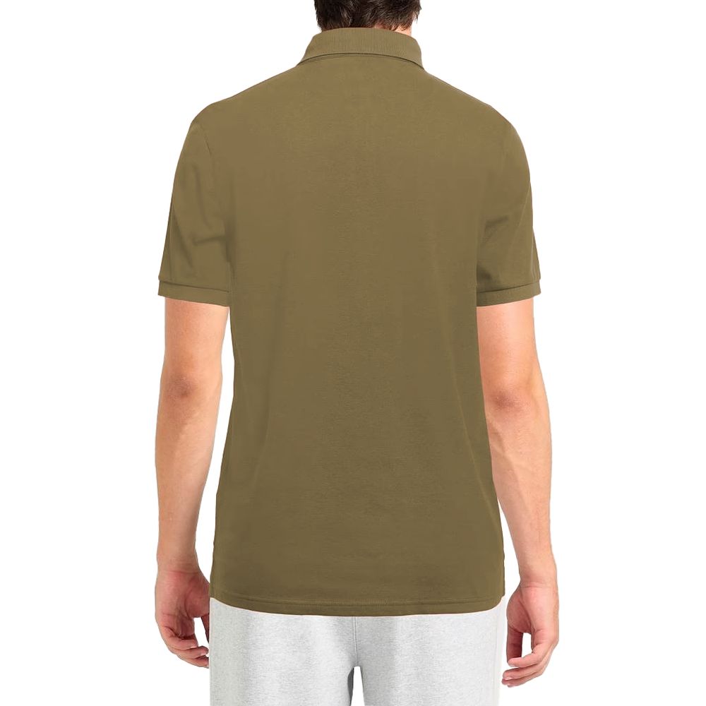 Alpha Studio Grünes Baumwoll-Poloshirt