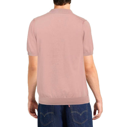 Alpha Studio Rosa Baumwoll-Poloshirt