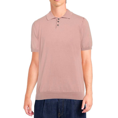 Alpha Studio Rosa Baumwoll-Poloshirt