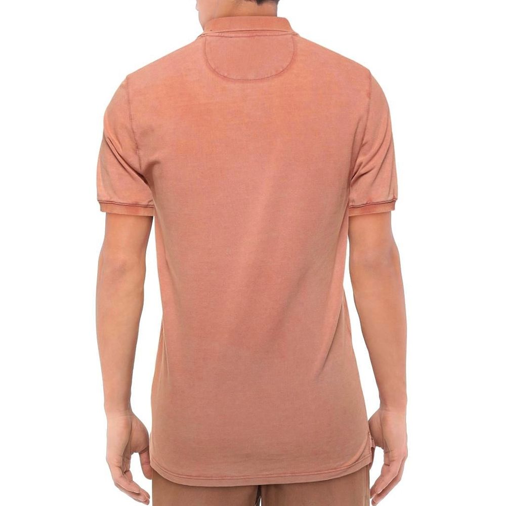 Alpha Studio Rosa Baumwoll-Poloshirt