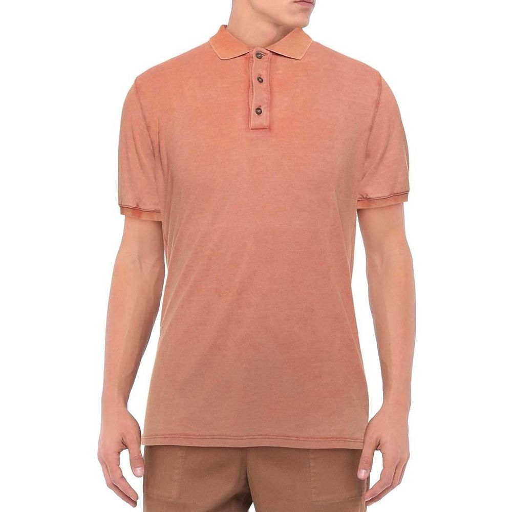 Alpha Studio Rosa Baumwoll-Poloshirt