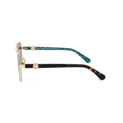 Kate Spade Goldene Metall-Sonnenbrille