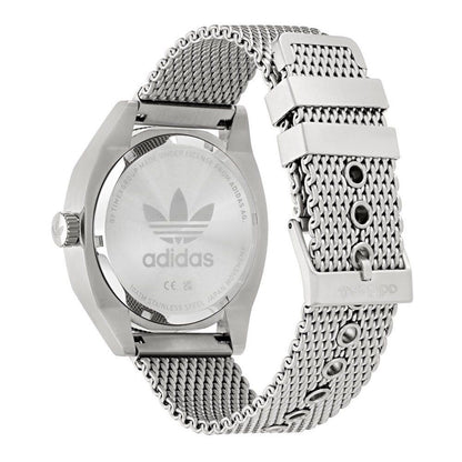 Adidas Graue Uhr aus Edelstahl