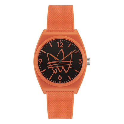 Adidas Orangefarbene Synthetikuhr