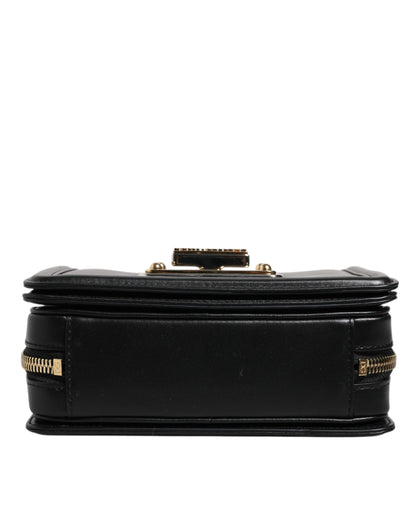 Dolce & Gabbana Schwarze Joy Therapy Lola Crossbody-Tasche aus Leder mit Nieten