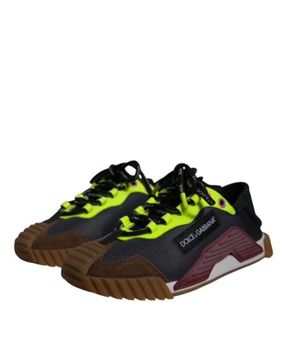 Dolce & Gabbana Multicolor Nylon Low Top NS1 Turnschuhe Schuhe