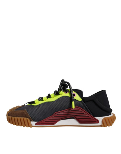 Dolce & Gabbana Multicolor Nylon Low Top NS1 Turnschuhe Schuhe