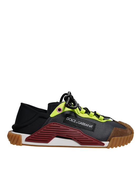 Dolce & Gabbana Multicolor Nylon Low Top NS1 Turnschuhe Schuhe