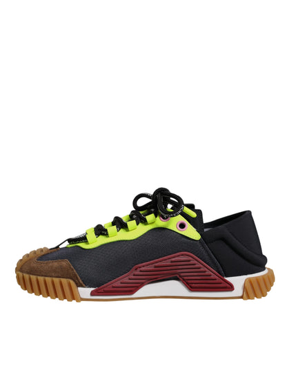 Dolce & Gabbana Multicolor Nylon Low Top NS1 Turnschuhe Schuhe