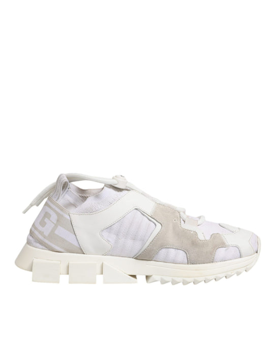 Dolce & Gabbana Weiß Mesh Sorrento Trekking Turnschuhe Schuhe