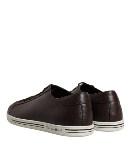 Dolce & Gabbana Braun Low Top Männer Saint Tropez Turnschuhe Schuhe