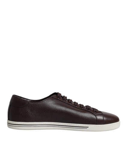 Dolce & Gabbana Braun Low Top Männer Saint Tropez Turnschuhe Schuhe