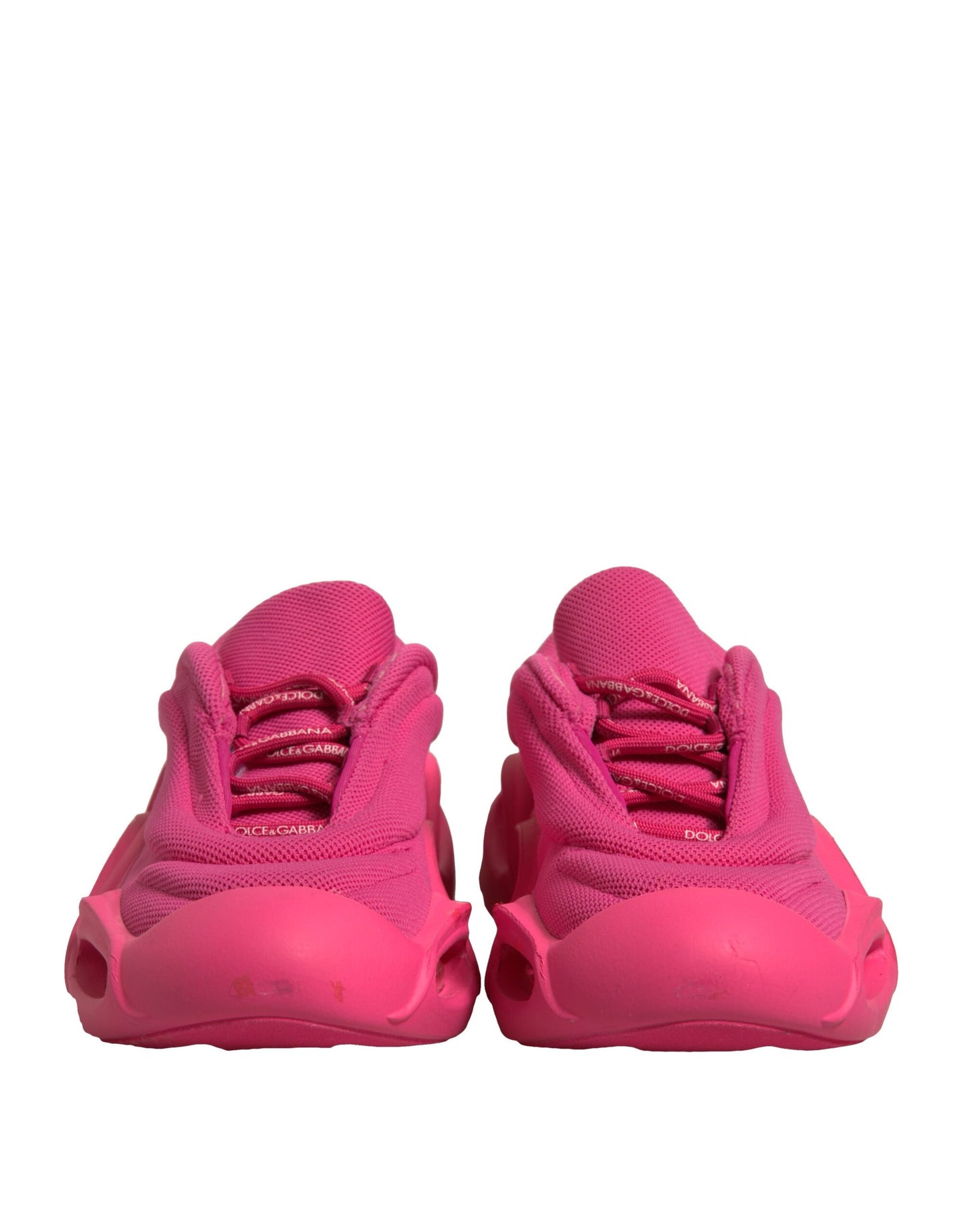Dolce & Gabbana Rosa Wave Low Top Lace Up Männer Turnschuhe Schuhe