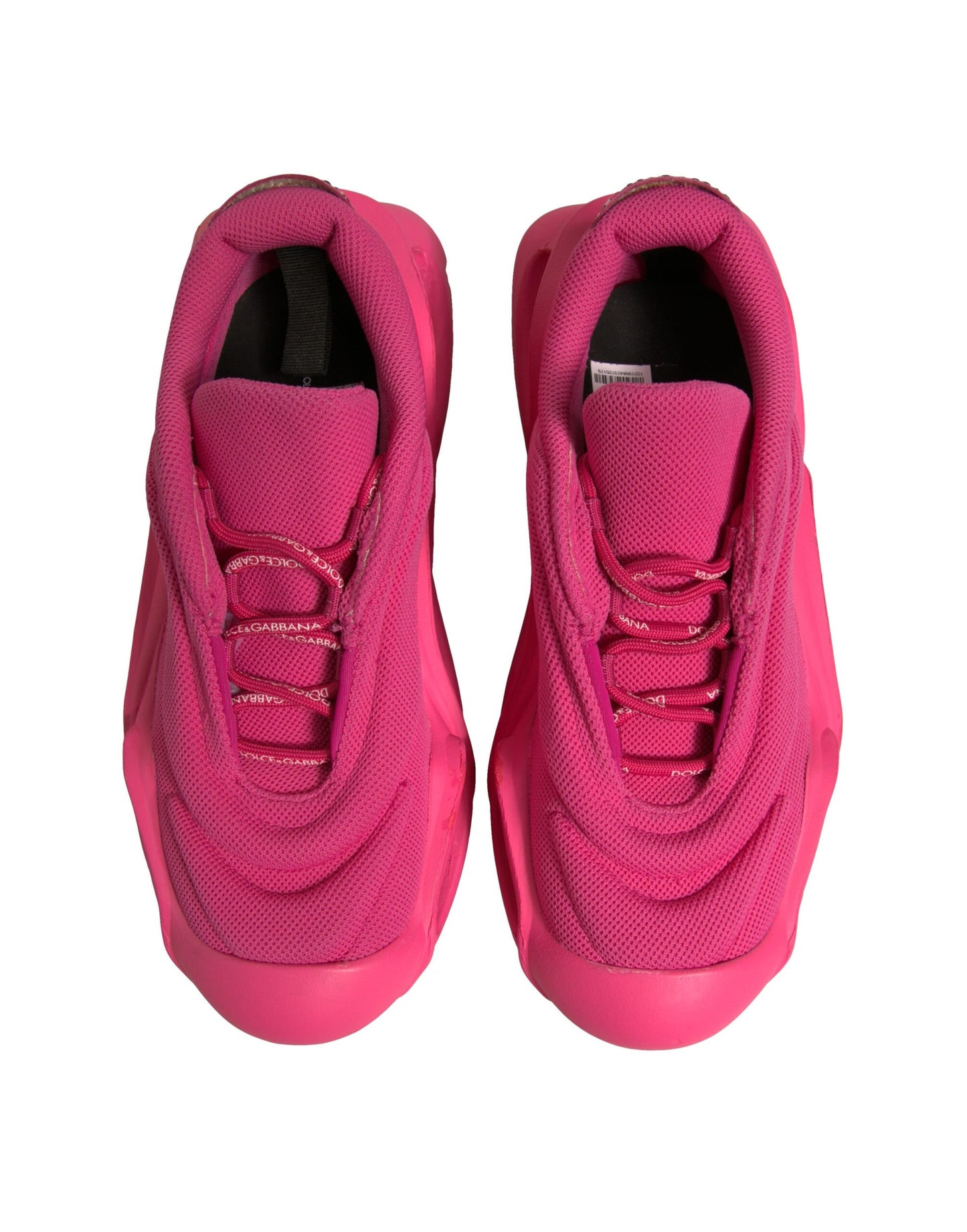 Dolce & Gabbana Rosa Wave Low Top Lace Up Männer Turnschuhe Schuhe