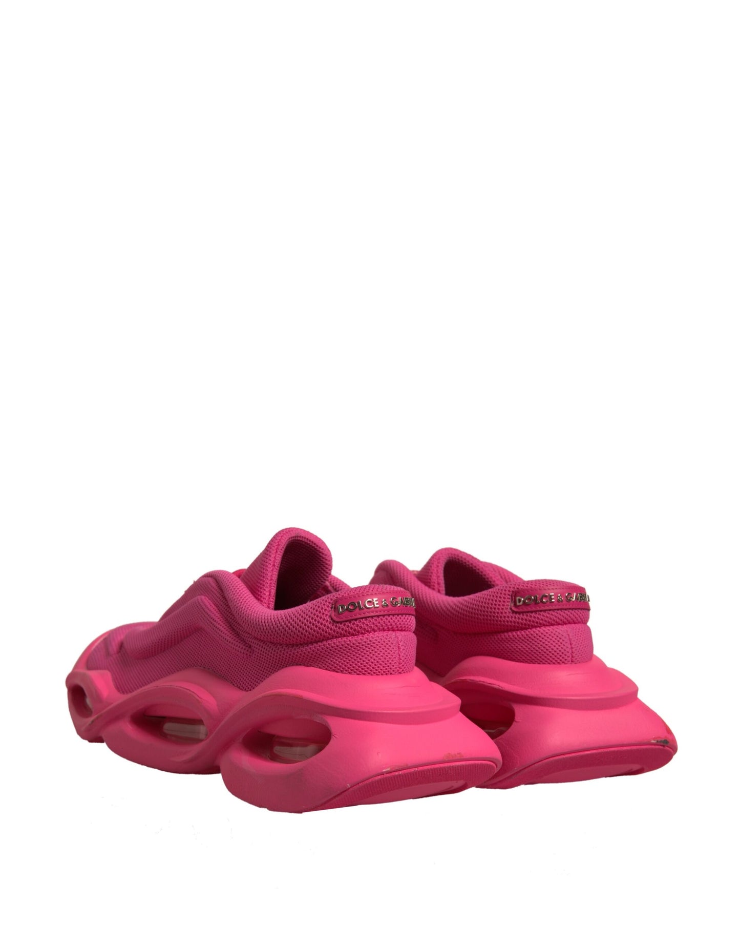 Dolce & Gabbana Rosa Wave Low Top Lace Up Männer Turnschuhe Schuhe