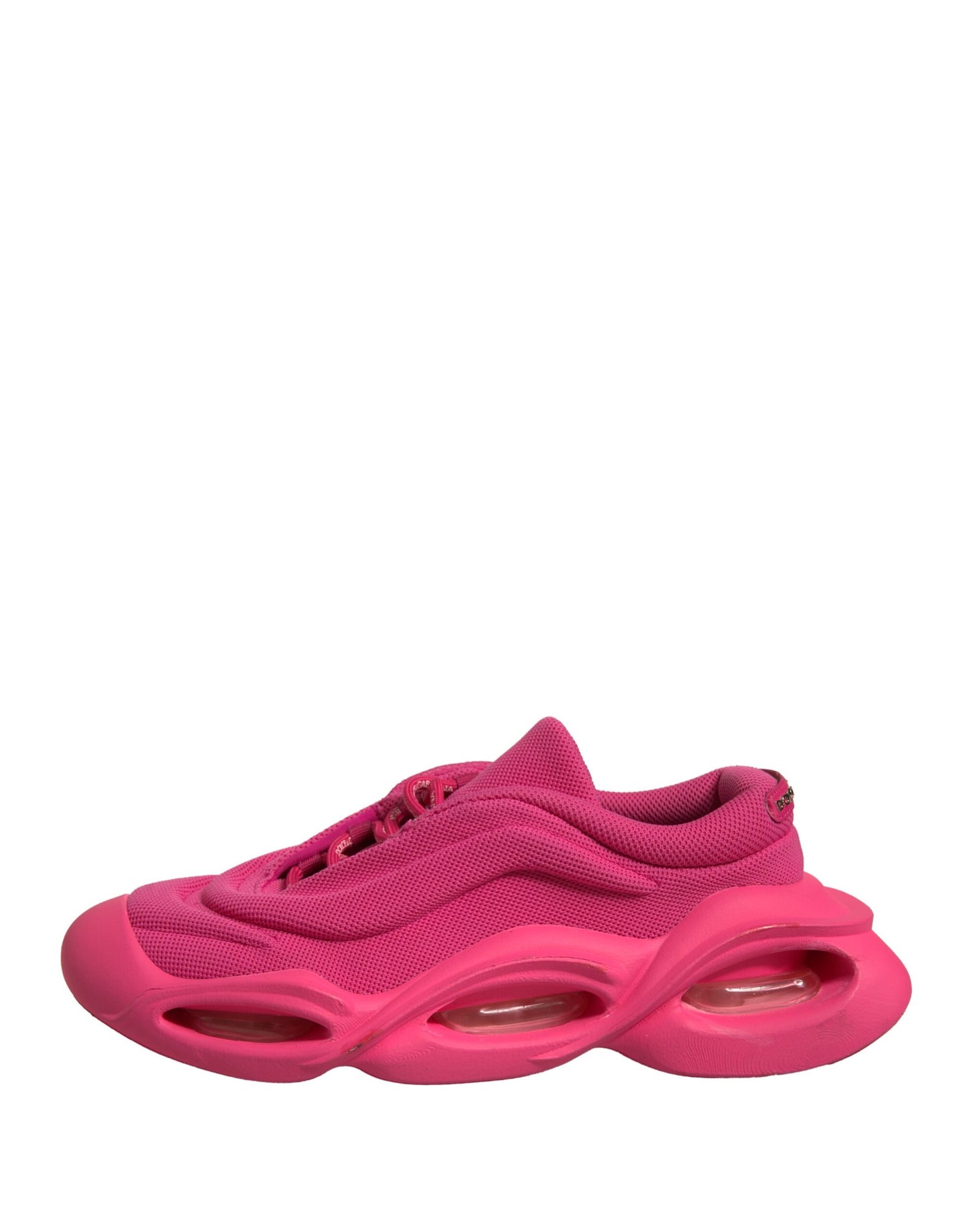 Dolce & Gabbana Rosa Wave Low Top Lace Up Männer Turnschuhe Schuhe