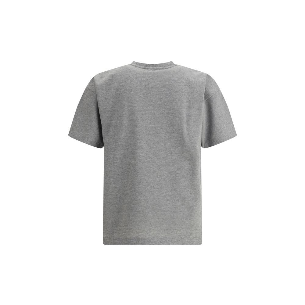 Saint Laurent Graues Baumwoll-T-Shirt in Übergröße