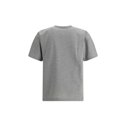 Saint Laurent Graues Baumwoll-T-Shirt in Übergröße