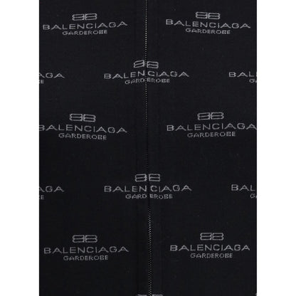 Balenciaga All-Over-Logo Strickjacke