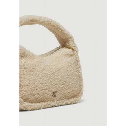 Calvin Klein Jeans Cremefarbene Handtasche aus recyceltem Polyester