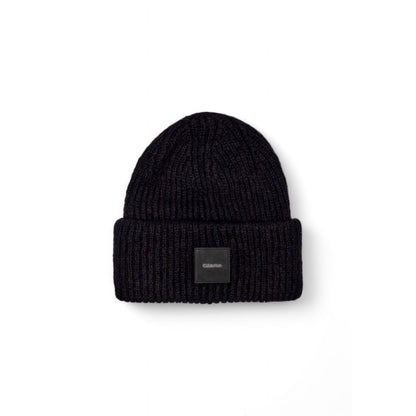 Calvin Klein Schwarzes Alpaka Leder Mützen Baseballmütze