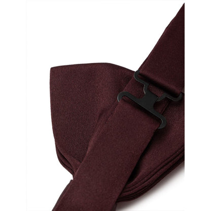 Dolce & Gabbana Burgunderfarbene Seidenschleife