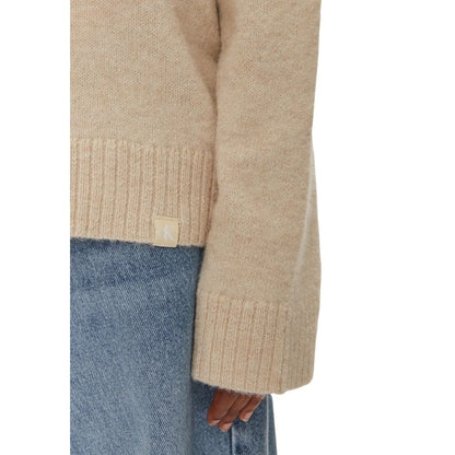 Calvin Klein Jeans Beigefarbener Polyester-Pullover