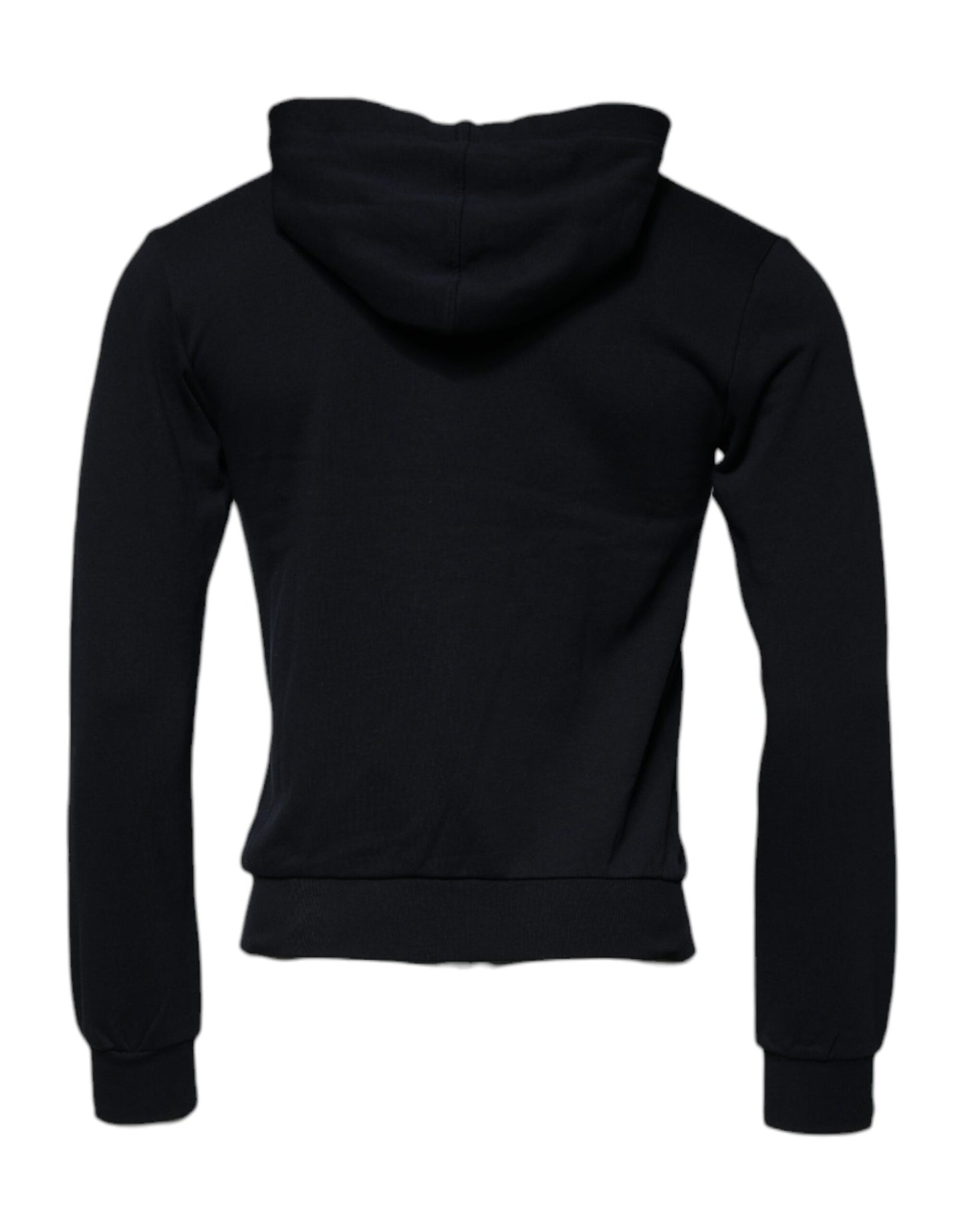 Dolce & Gabbana Blaues Logo Sweatshirt mit Kapuze und Reißverschluss Pullover