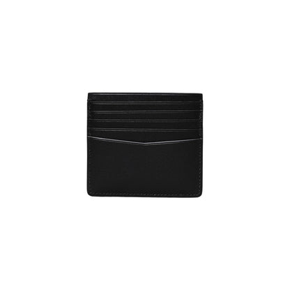 Calvin Klein Jeans Schwarzes Leder Portemonnaie